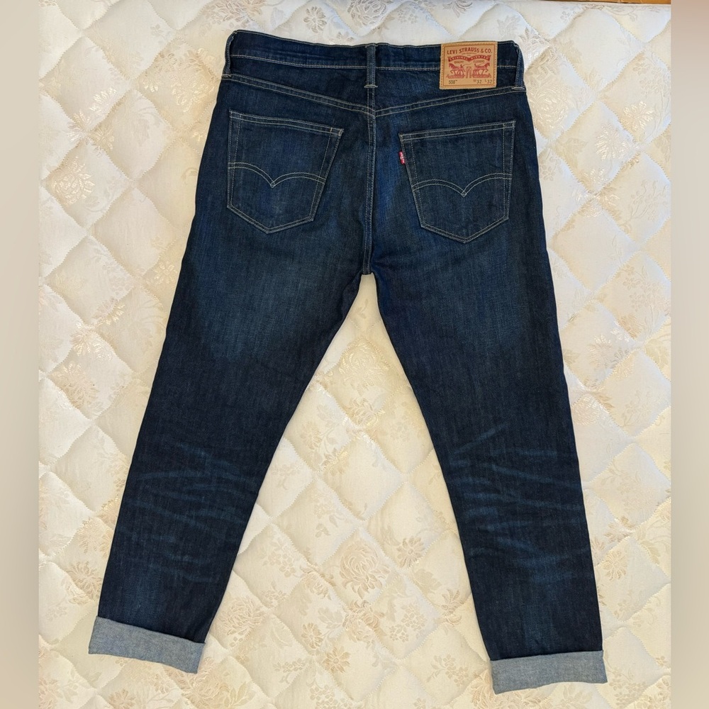 Levi’s 508 tapered leg jeans.
